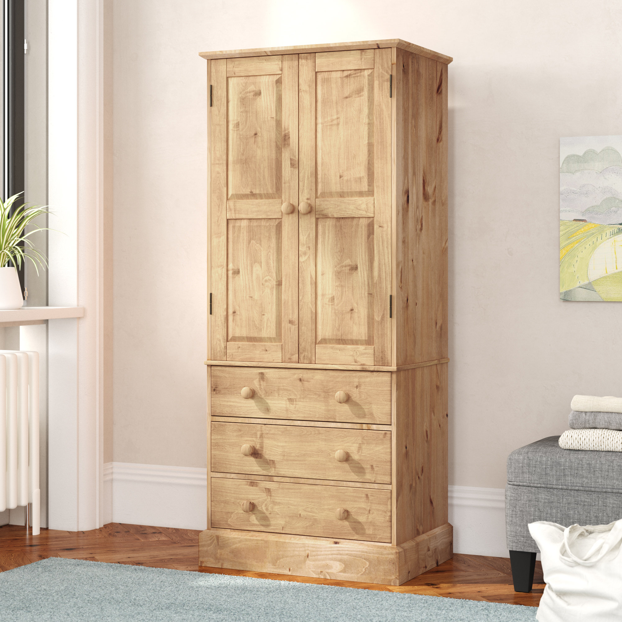 Alpen Home Vidalia 2 Door Wardrobe Reviews Wayfair Co Uk