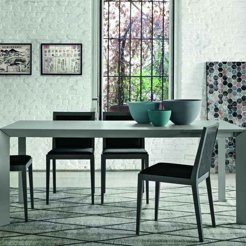 Yumanmod Twiggy Rectangular Open Pore Matt Lacquer Extendable Dining Twiggy Rectangular Open Pore Matt Lacquer Extendable Dining Table