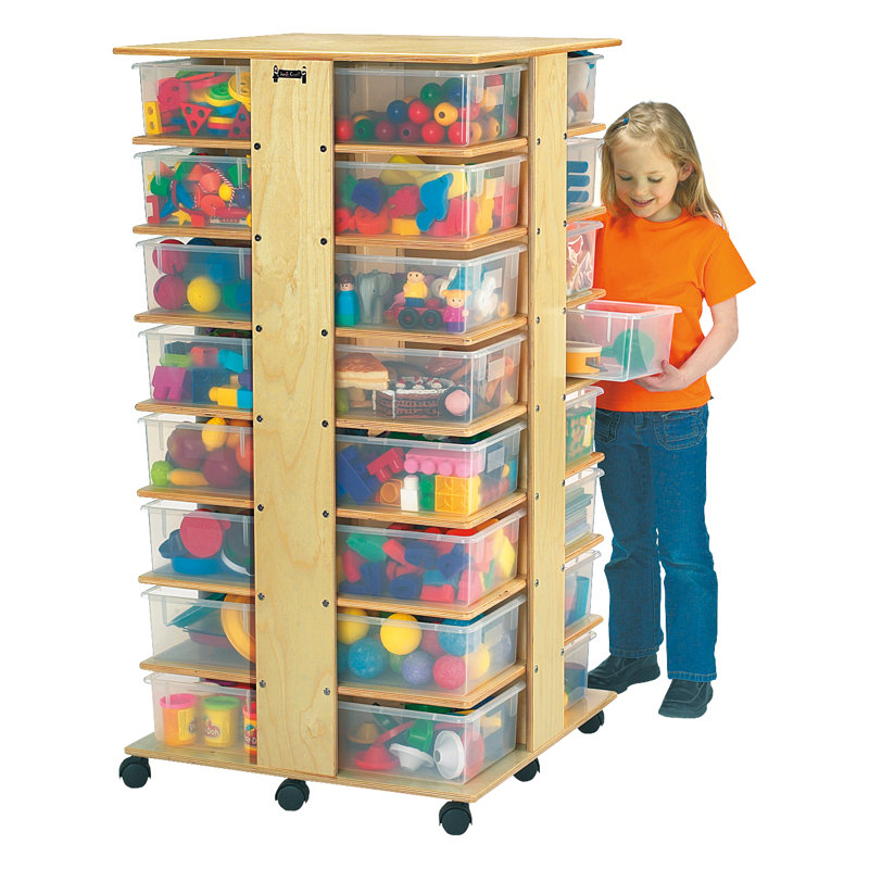 Jonti Craft Tower Double Sided 32 Compartment Cubby With Casters Reviews Wayfair