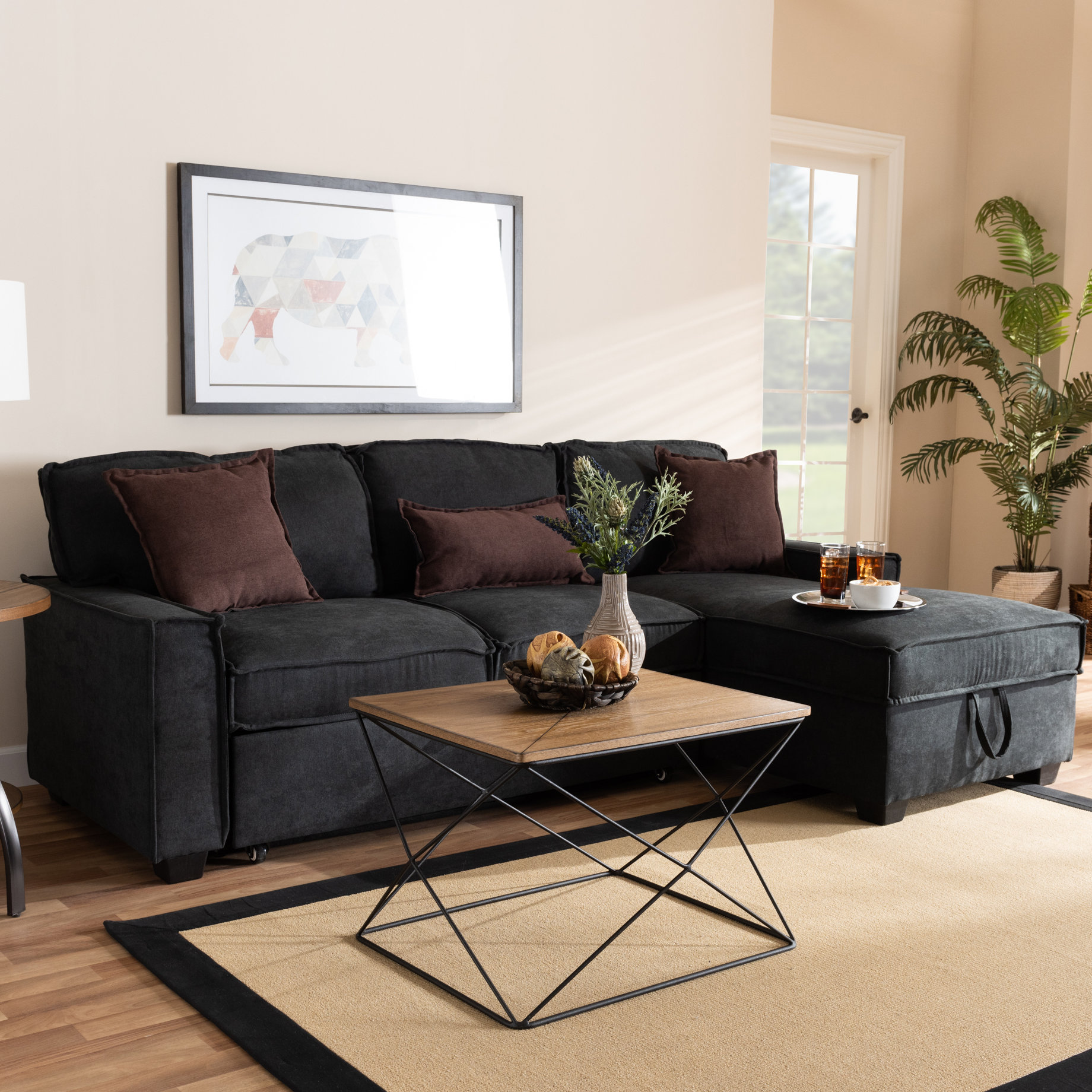 Winston Porter Hersh 23 6 Wide Right Hand Facing Sleeper Sofa Chaise Reviews Wayfair