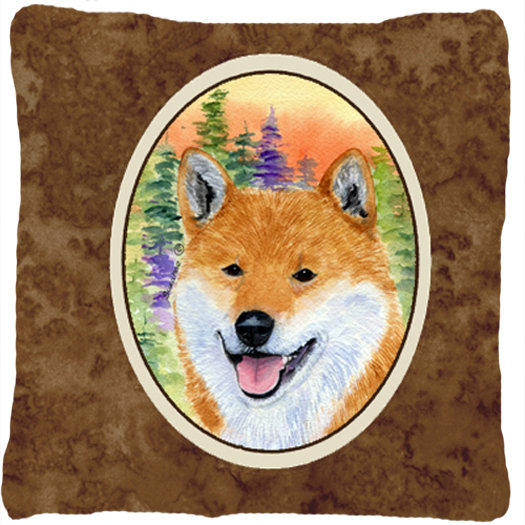 shiba throw pillow