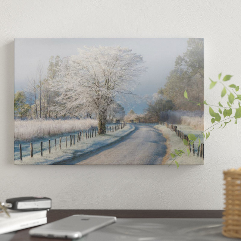 East Urban Home A Frosty Morning Graphic Art Print On Canvas