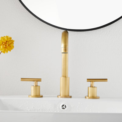 Widespread Bathroom Faucet with Drain Assemly