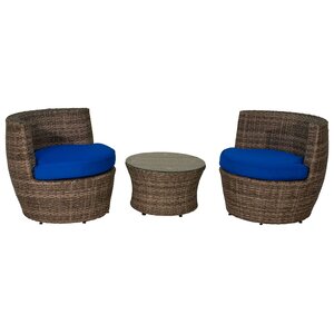 3 Piece Sunbrella Seating Group with Cushions