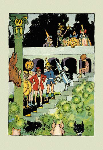 Buyenlarge Princess Ozma S Court By John R Neill Framed Painting