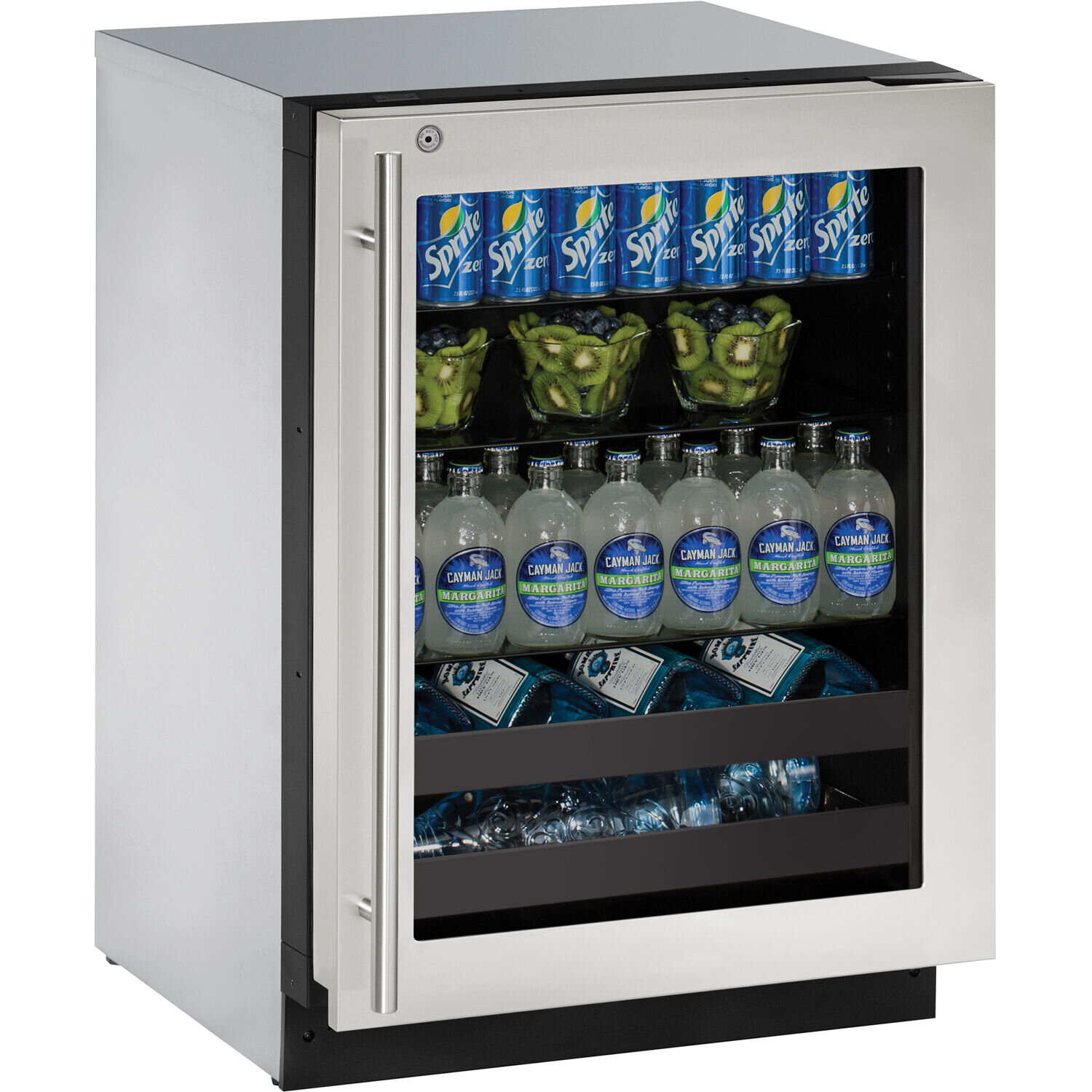 U Line 00 Series 123 Cans 12 Oz Built In Beverage Refrigerator With Wine Storage Wayfair