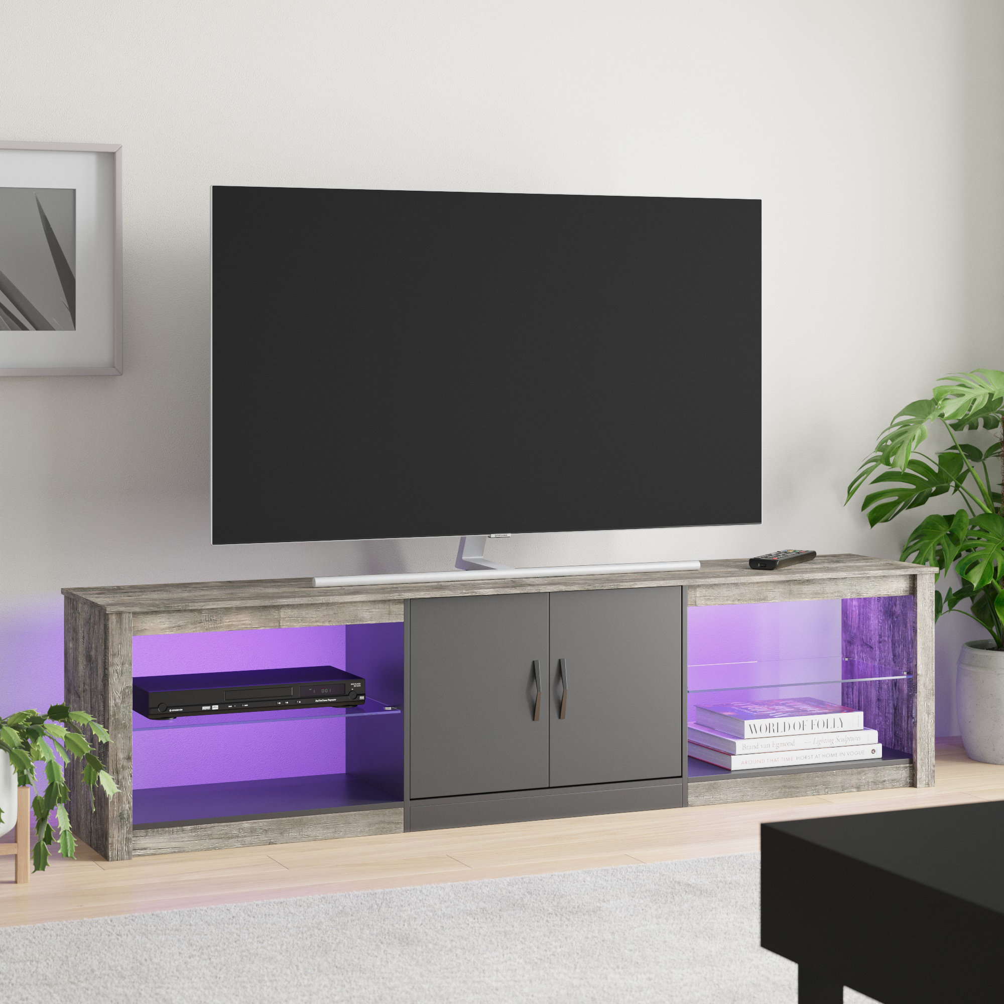 Wade Logan® Brandenburg TV Stand for TVs up to 75" & Reviews Wayfair