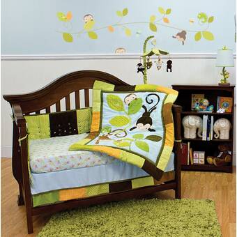 swinging crib bedding set