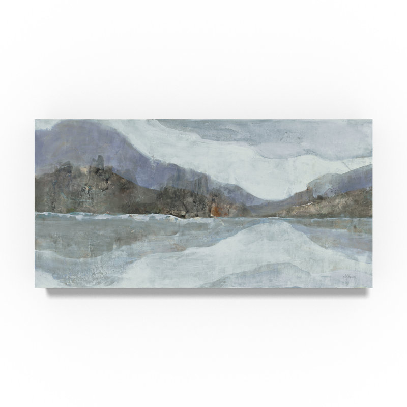 Millwood Pines Light Winter Landscape Acrylic Painting Print On