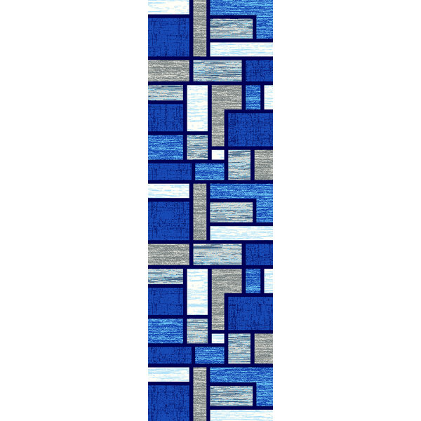 Ivy Bronx Mccampbell 3d Abstract Ocean Navy Blue Area Rug Reviews Wayfair