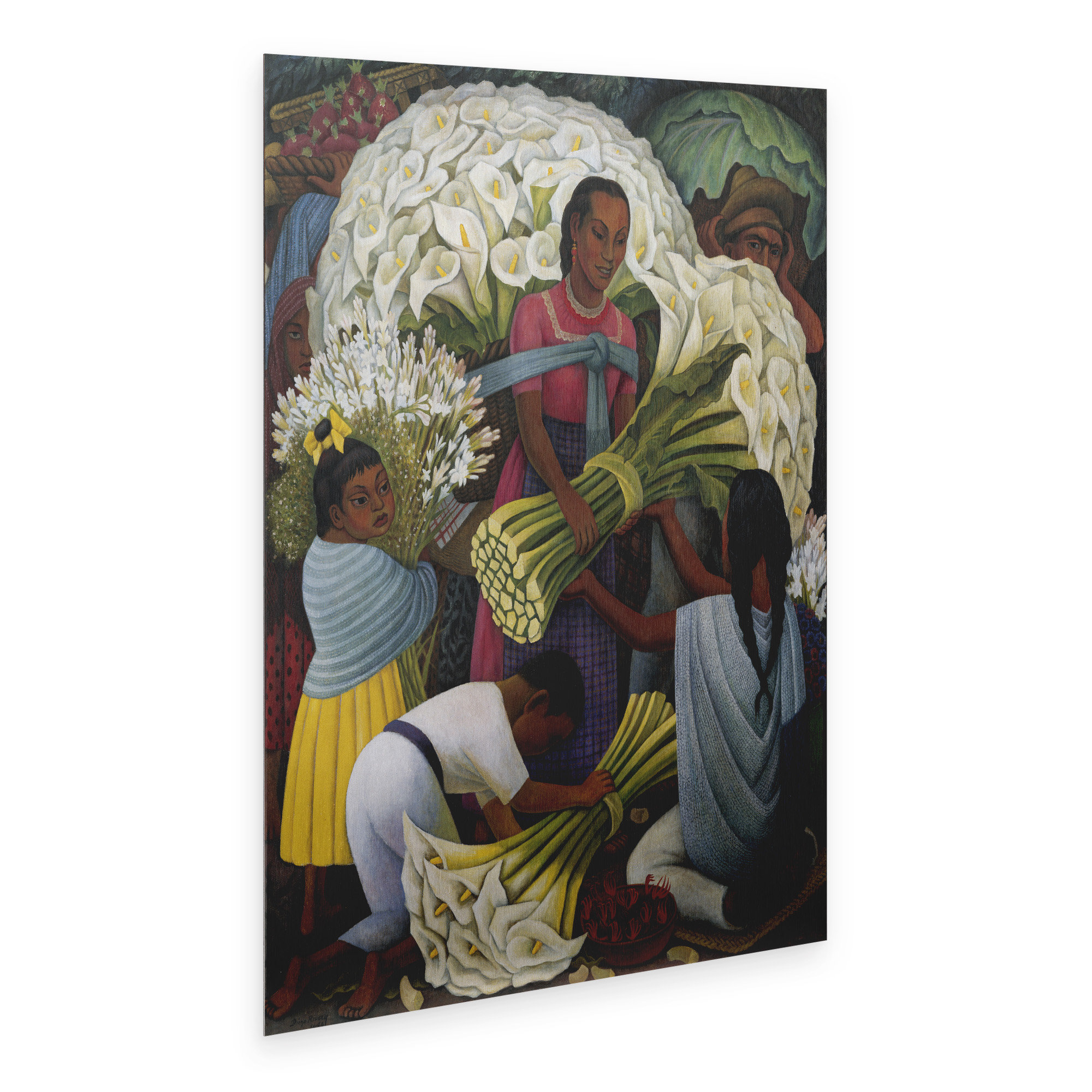 Red Barrel Studio® The Flower Vendor by Diego Rivera - Unframed Graphic ...