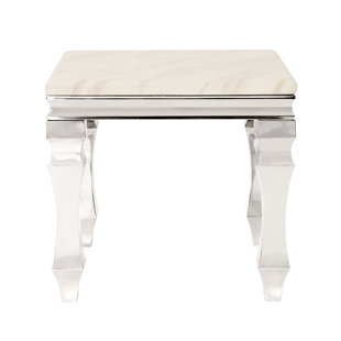 Camryn Stainless Steel End Table by Rosdorf Park