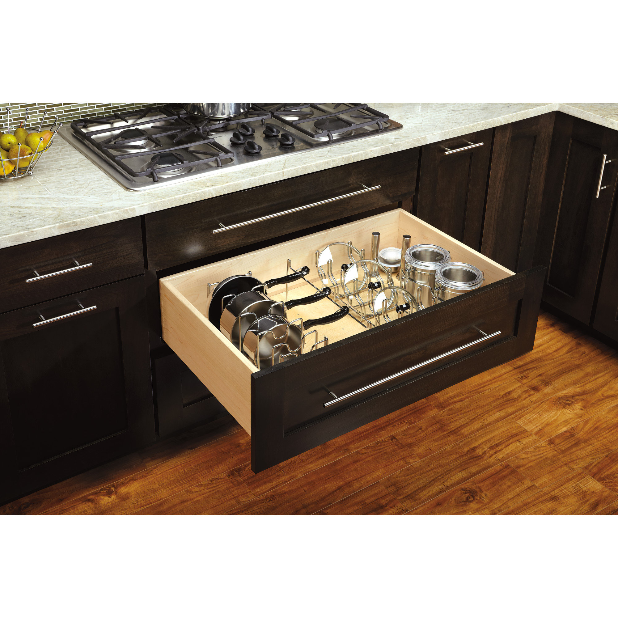 Rev A Shelf Canister System For Peg Board 6 5 X 6 5 X 10 25 Drawer
