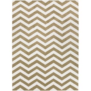 Greer Ivory Chevron Area Rug