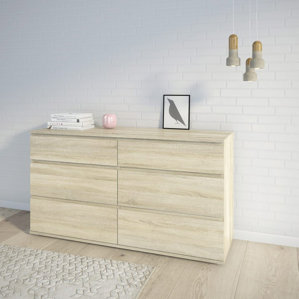 Karev 6 Drawer Wood Double Dresser by Zipcode Design