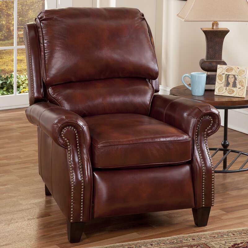 Birch Lane™ Tennie Leather Recliner & Reviews | Wayfair