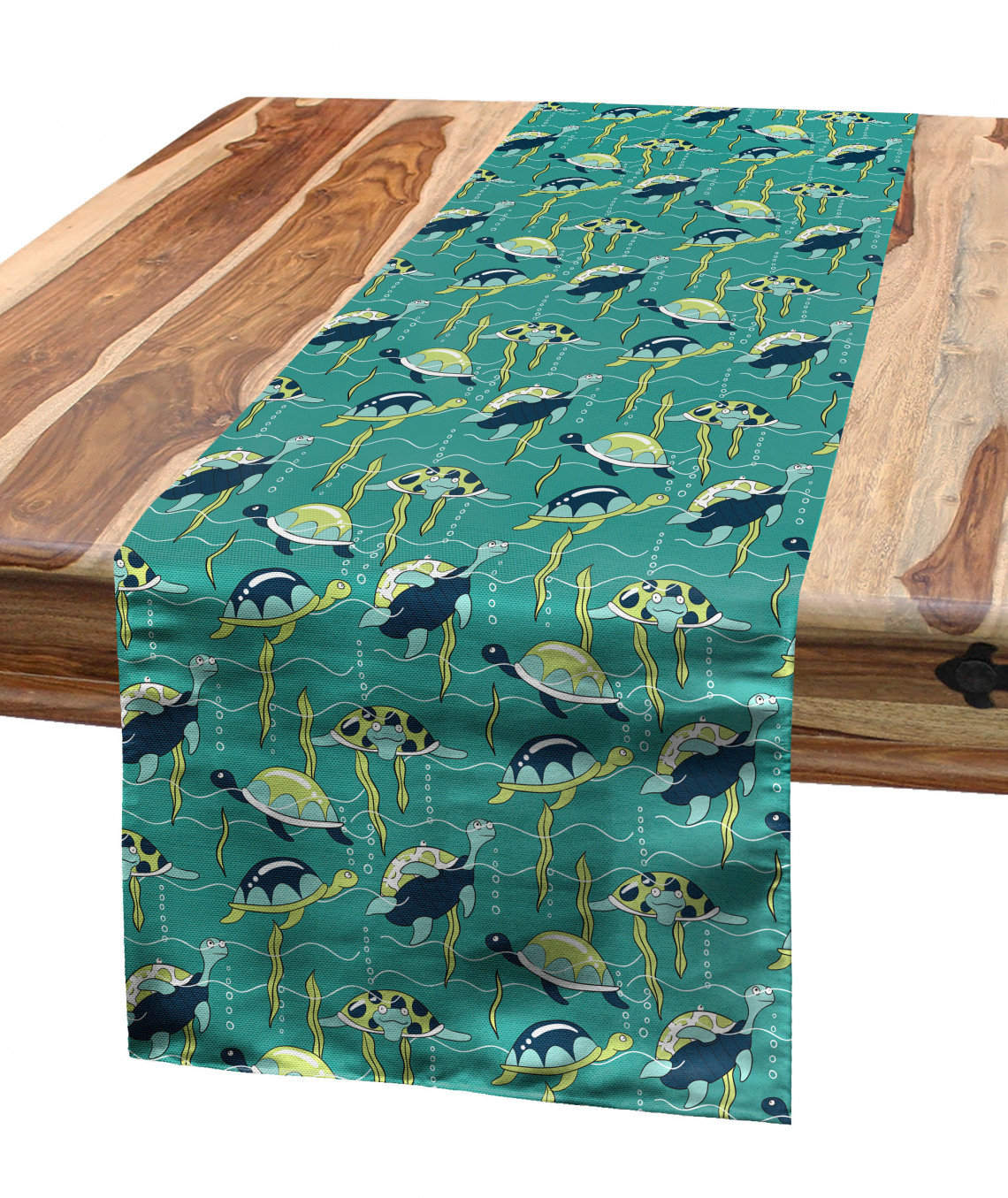 Wide Table Runner with an Asian Theme
