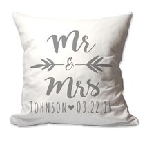 Mr and Mrs 14x21 Pillow