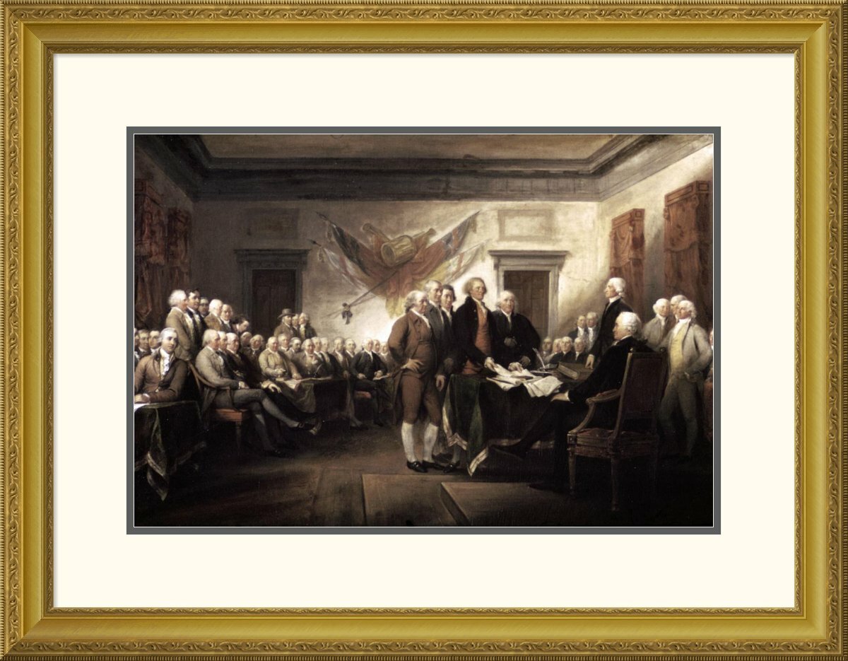 Global Gallery Signing Of The Declaration Of Independence 1817 1819 By John Trumbull Framed Painting Print Wayfair