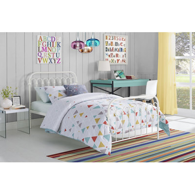 Bright Pop Kids Metal Platform Bed