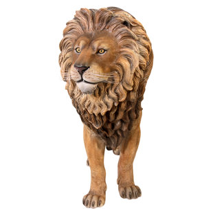 Gold Lion Statues Wayfair Life Size King Of The Lions Sculpture