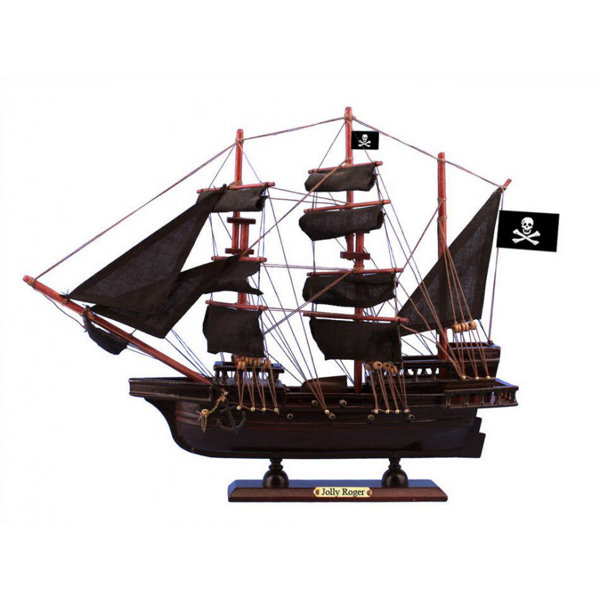 Breakwater Bay Whetsel Wooden Captain Hook S Jolly Roger Sails