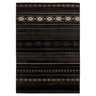 Modern Black Area Rugs Allmodern Belvedere Black Area Rug