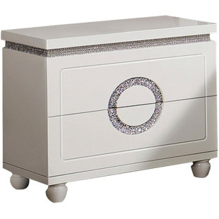 Go to store & view more images Lavada Wooden 2 Drawer Nightstand by Everly Quinn