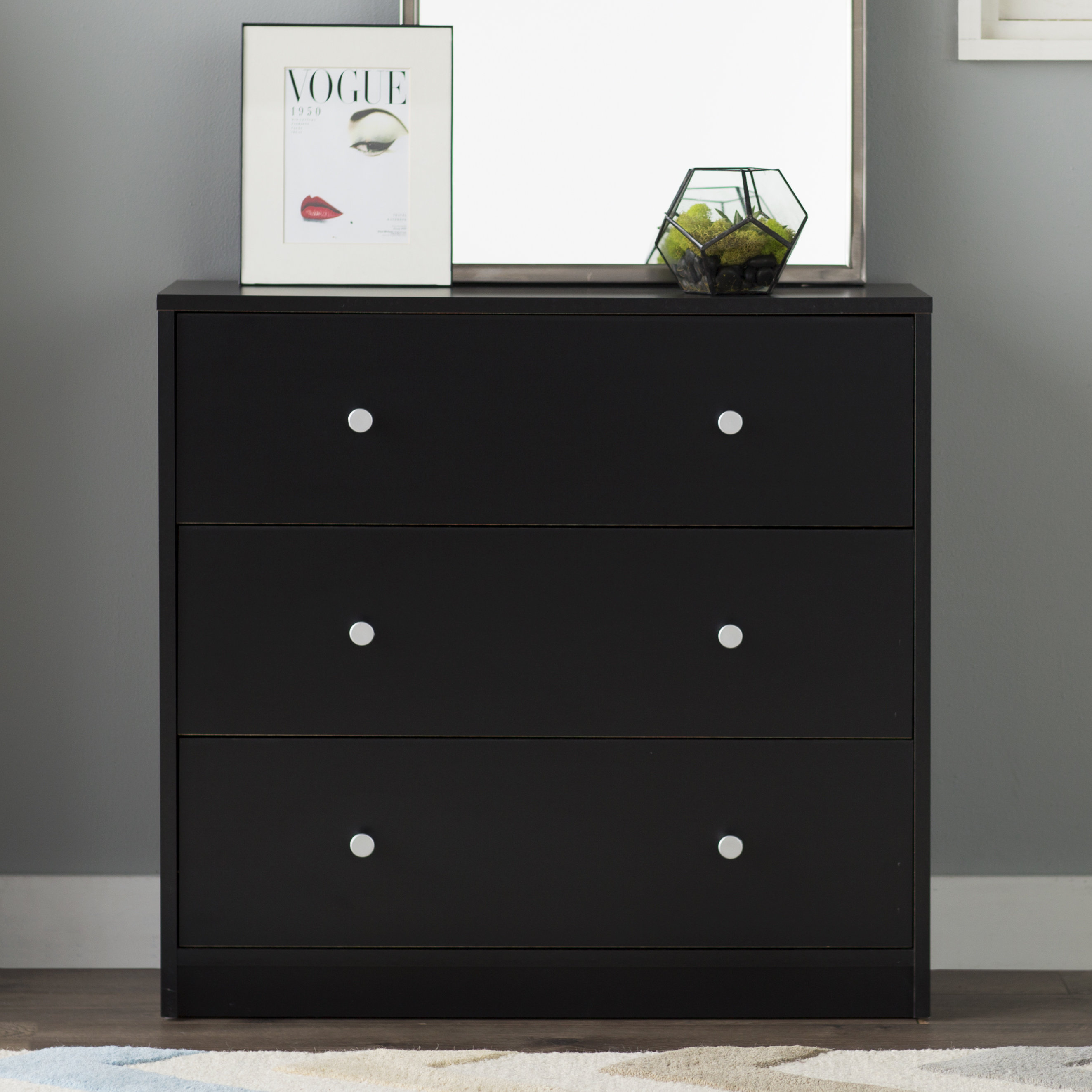 boys black dresser