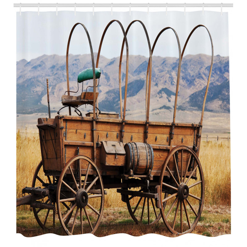 East Urban Home Western Shower Curtain Set Hooks Wayfair