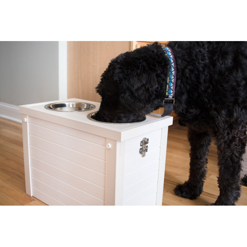 Archie Oscar Ian Double Bowl Elevated Feeder Reviews Wayfair