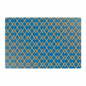 Matt Eklund Down by the Beach Blue/Gold Area Rug