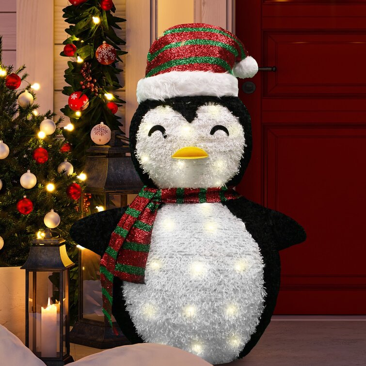 lighted penguin christmas decorations