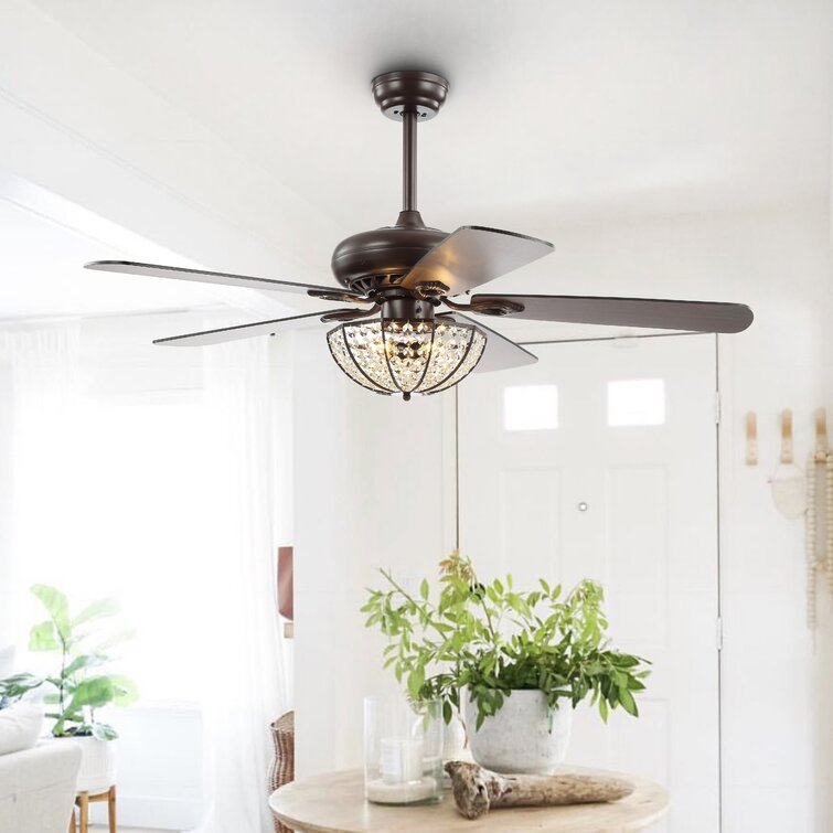 Rosdorf Park 52'' Cedarpoint 5 - Blade Standard Ceiling Fan with Remote  Control and Light Kit Included & Reviews | Wayfair