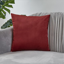 red throw pillow covers