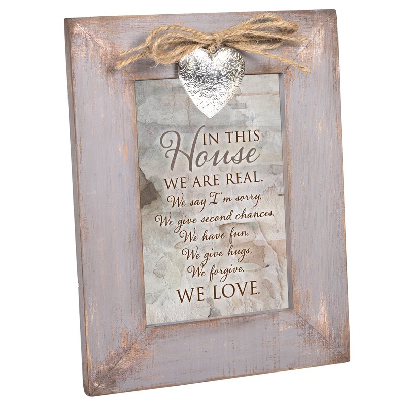 Angel Wings Standing Landscape Wooden Picture Photo Frames Rustic Distressed