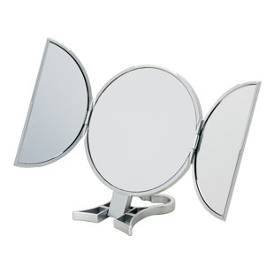 3 Way Mirror Vanity Wayfair 3 Way Silver Round Vanity Mirror