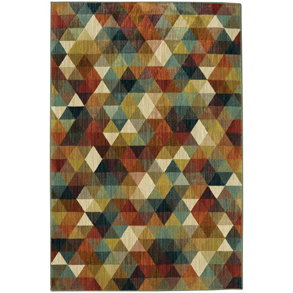 Corrigan Studio Evansville Red Brown Area Rug Reviews Wayfair