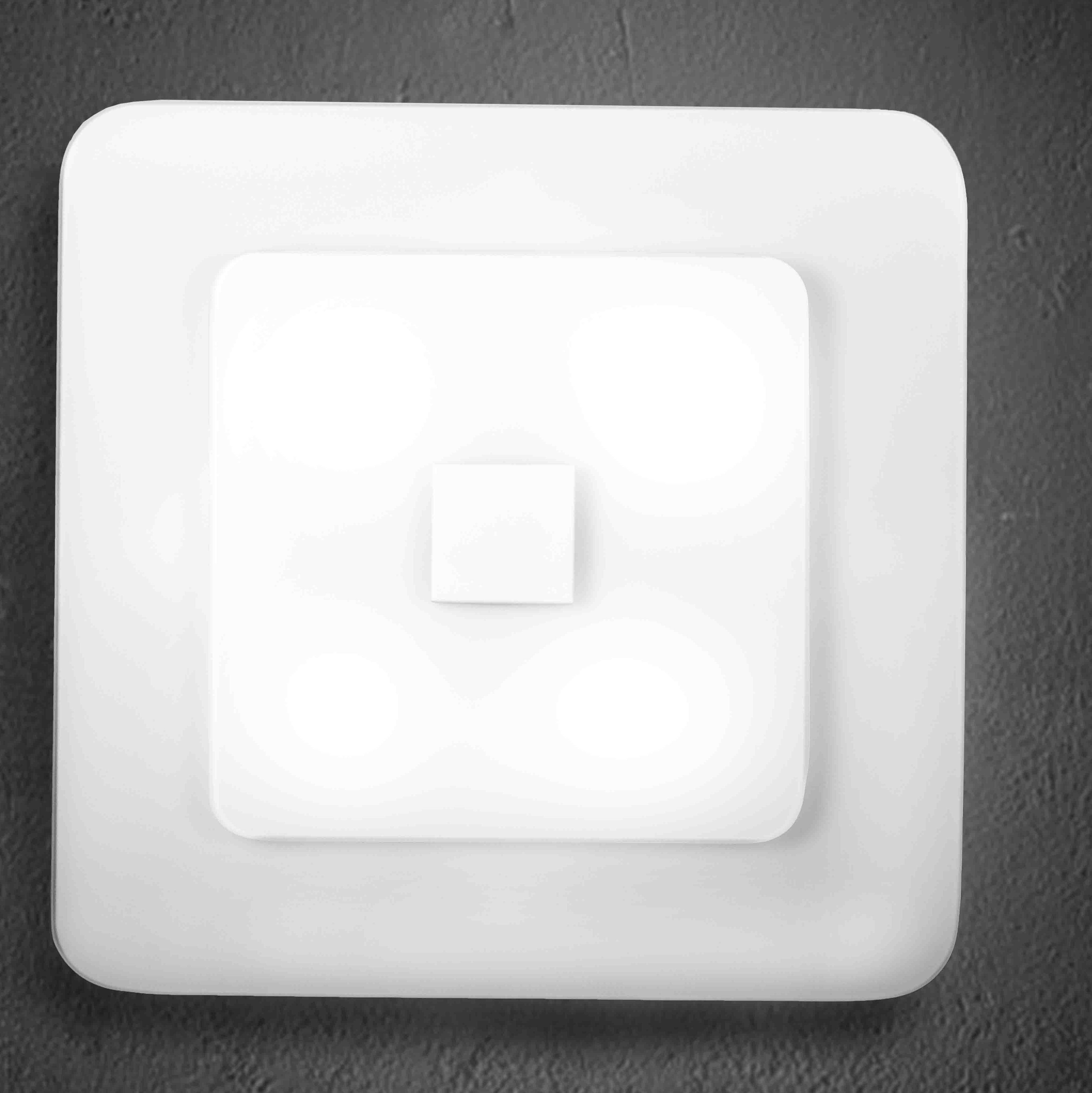 Saumya 3 Light 24 Simple Square Flush Mount