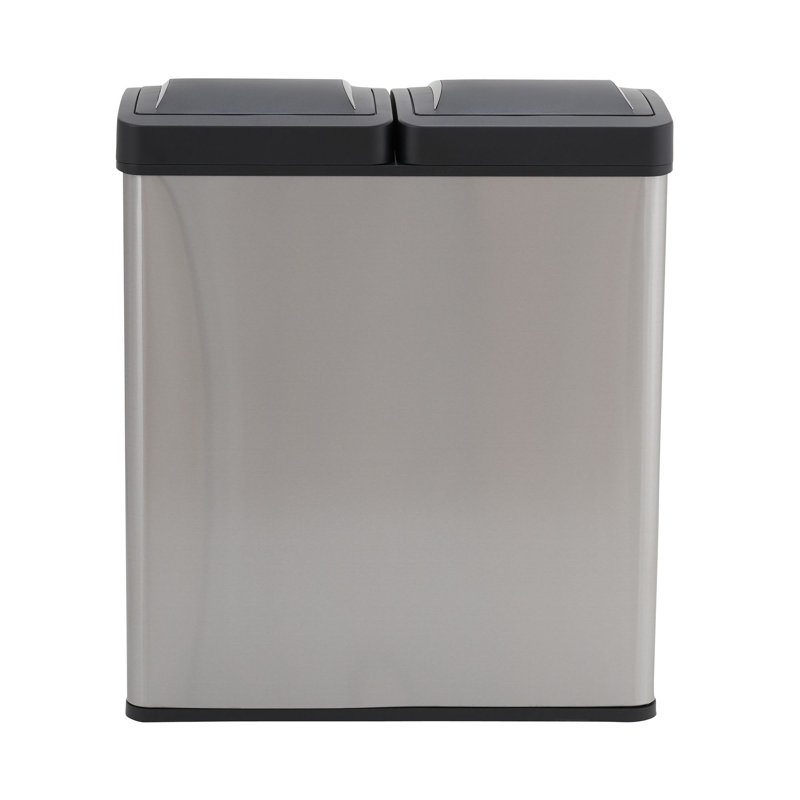 Household Essentials Design Trend Recycle Stainless Steel 8 Gallon Design Trend Recycle Stainless Steel