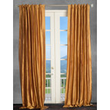 Orange Silk Curtains Drapes You Ll Love In 2020 Wayfair