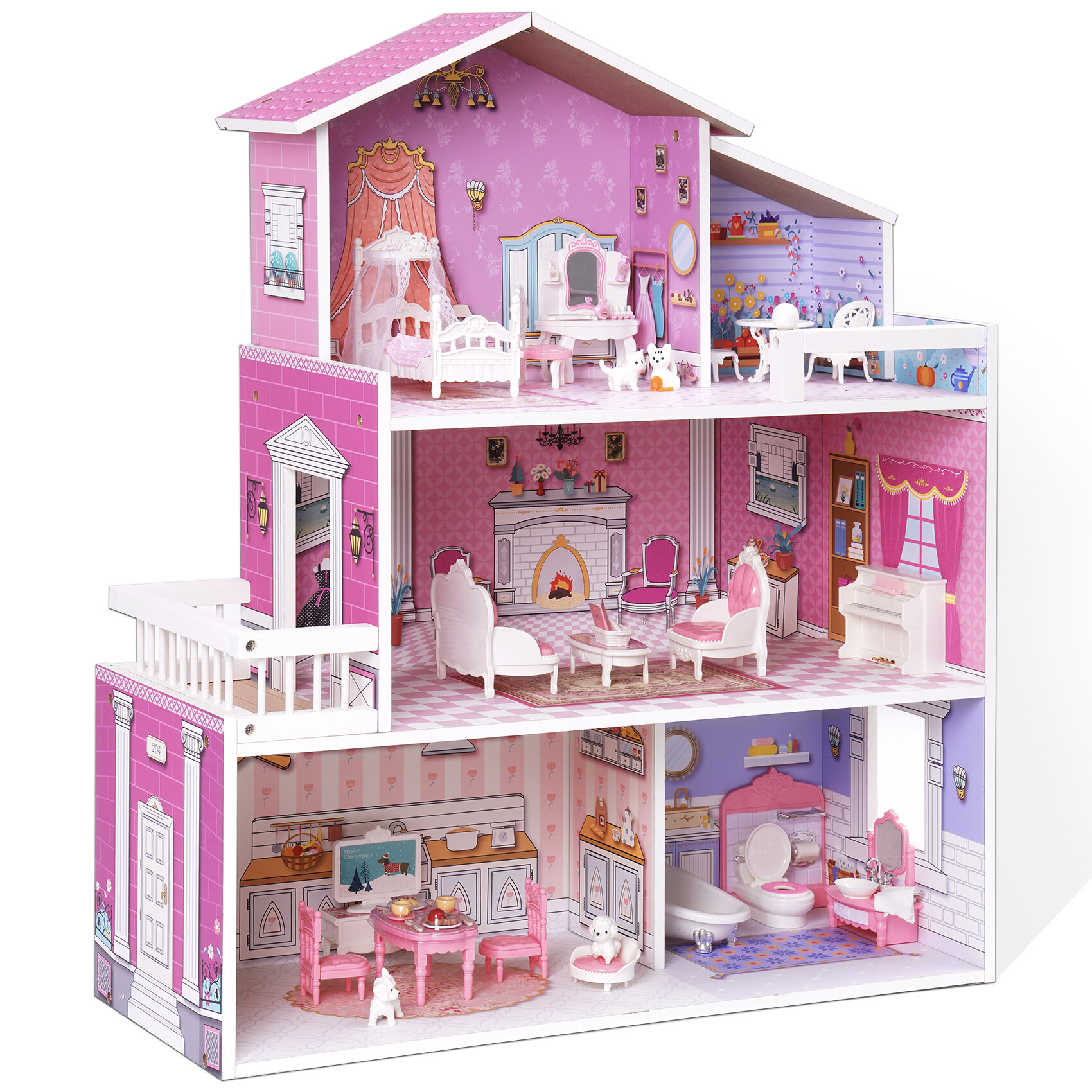 Dollhouse Miniature Retro Simulation Furniture Model Toys for Doll House De xz 