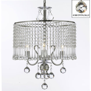 Best Howerton 3-Light Crystal Chandelier By Orren Ellis Ceiling Lights Howerton 3-Light Crystal Chandelier By Orren Ellis Ceiling Lights