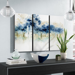 View Waters Edge I Acrylic Painting Print Multi Piece Image on Wrapped