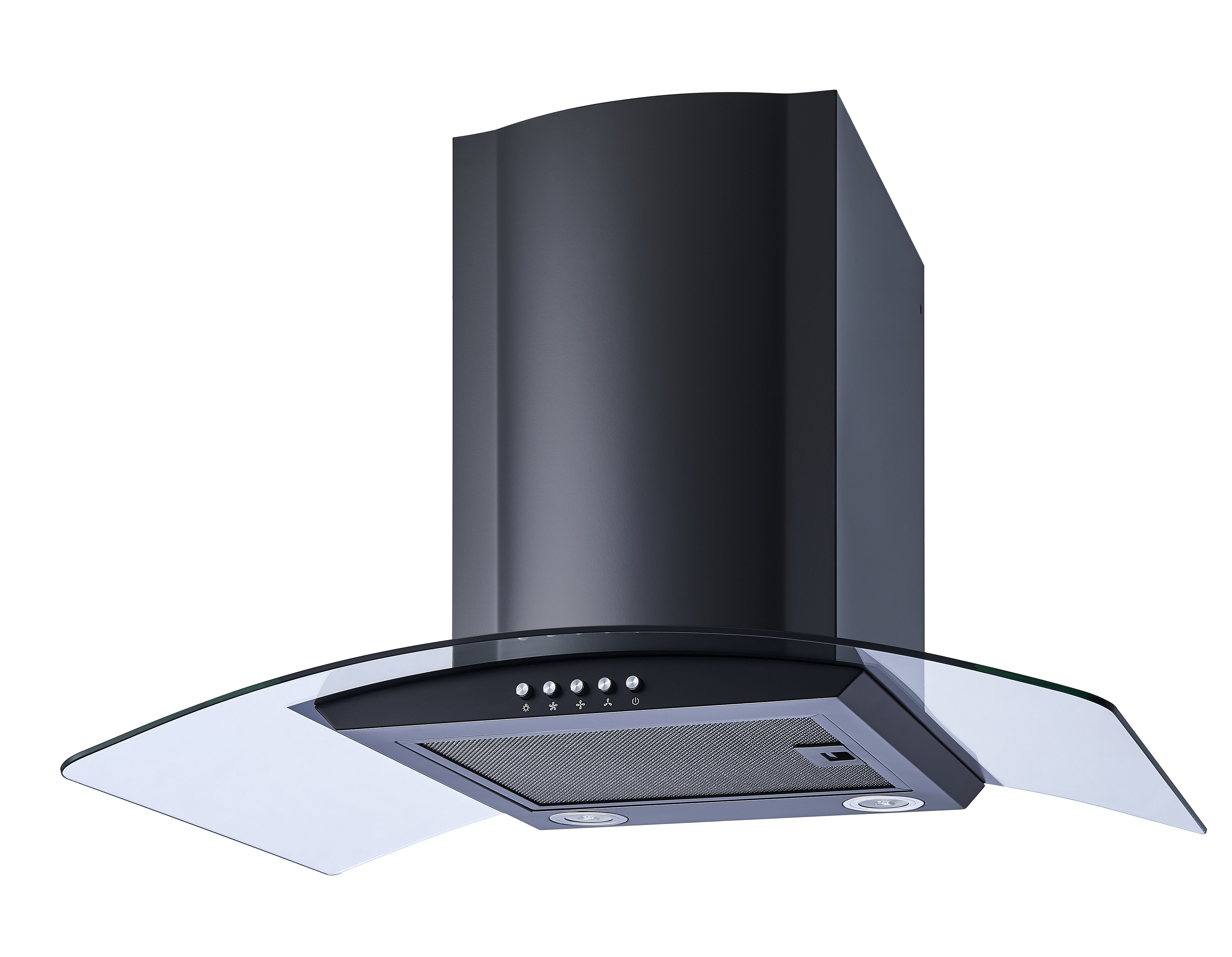 Winflo 30" 284 CFM Convertible Wall Mount Range Hood in Black & Reviews Wayfair