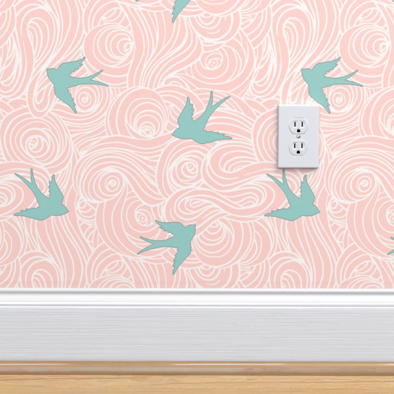 Isabelle Max Bearcreek Birds Removable Peel And Stick Wallpaper
