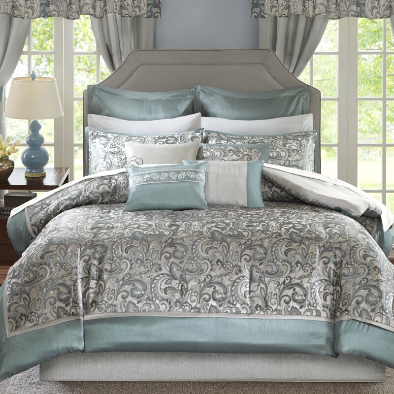 Astoria Grand Wightmans Paisley 24 Piece Comforter Bed-in-a-bag ...