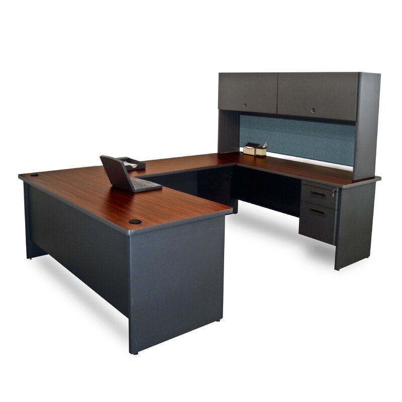 Red Barrel Studio Crivello Reversible U Shape Executive Desk With