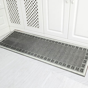 MustMat Kitchen Rug Set Non Skid Rubber Backing Throw Rugs Runner for Kitchen Floor and Entrence 18x27+18x47