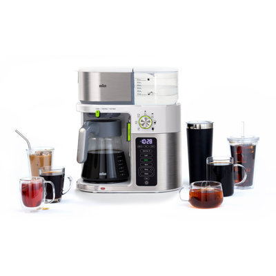 Braun MultiServe 10-Cup Certified Coffee Maker with Internal Water Spout and Glass Carafe